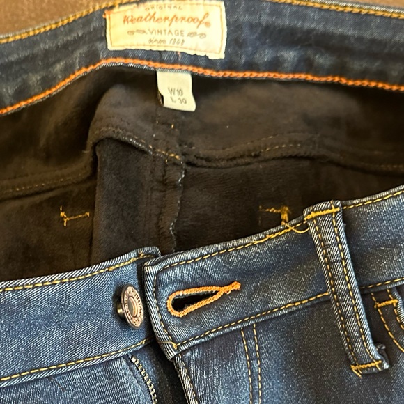 Weatherproof Vintage, size W10/L30, Soft, velvety lined jeans. Worn once. - Picture 4 of 7